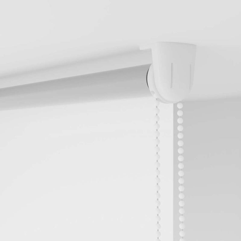 vidaXL Tenda a rullo oscurante 124,4x175 cm Tessuto Larghezza 120 cm bianco - Image 12 of 16