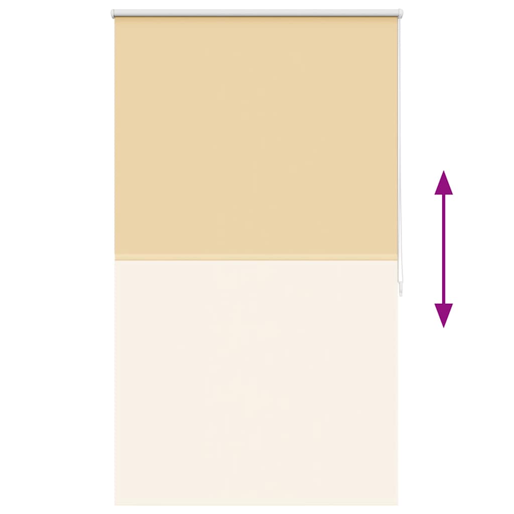 vidaXL Tenda a Rullo Oscurante 100% Poliestere con Rivestimento Termico 120 x 230 cm Beige - Image 31 of 64