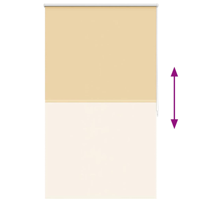 vidaXL Tenda a Rullo Oscurante 100% Poliestere con Rivestimento Termico 120 x 230 cm Beige - Image 31 of 64