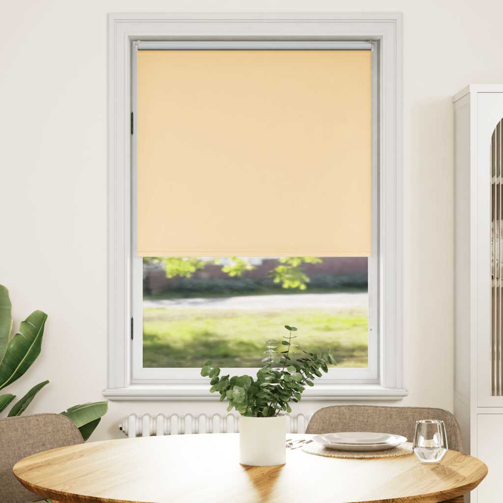 vidaXL Tenda a Rullo Oscurante 100% Poliestere con Rivestimento Termico 120 x 230 cm Beige - Image 2 of 64