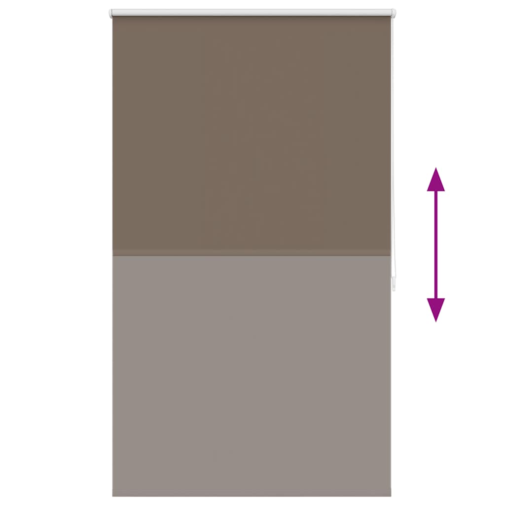 vidaXL Tenda a rullo oscurante 124,4x175 cm Tessuto Larghezza 120 cm caffè - Image 8 of 16