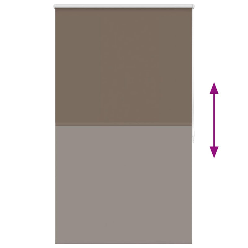 vidaXL Tenda a rullo oscurante 124,4x175 cm Tessuto Larghezza 120 cm caffè - Image 8 of 16