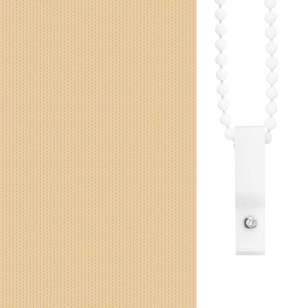 vidaXL Tenda a rullo oscurante 100% Poliestere 140x230 cm Beige - Image 29 of 48