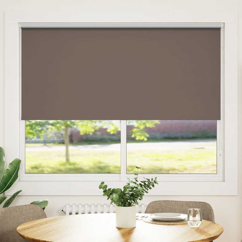 vidaXL Tenda a rullo oscurante 100% poliestere 140 x 175 cm Caffè - Image 1 of 48