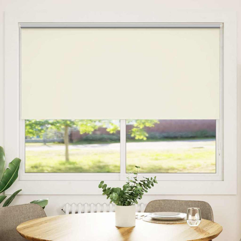 vidaXL Tenda a Rullo Oscurante 160x175 cm, Tessuto Bianco Avorio con Rivestimento Termico - Image 1 of 32