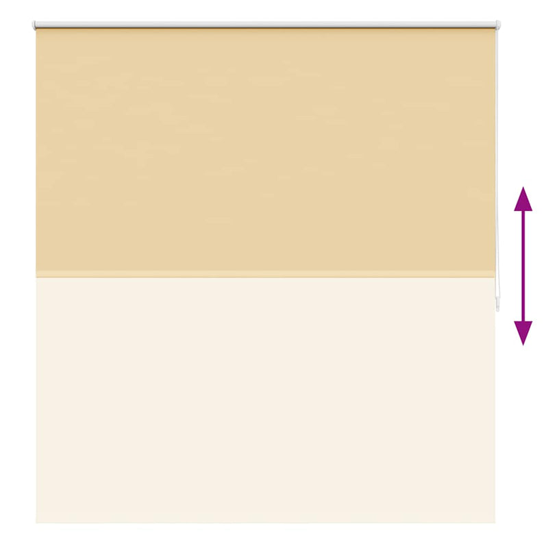 vidaXL Tenda a Rullo Oscurante con Rivestimento Termico 164,4 x 230 cm Beige - Image 15 of 32