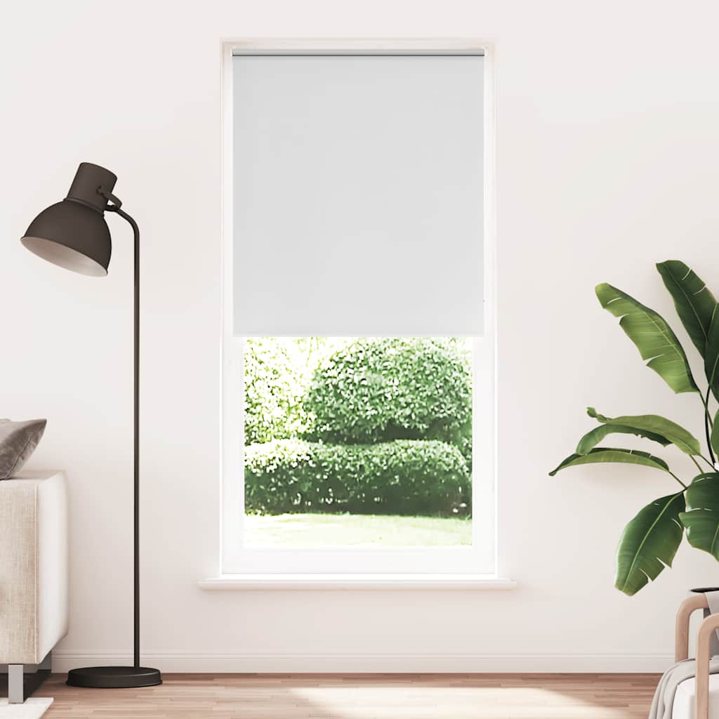 vidaXL Tenda a rullo oscurante 84,4x230 cm Tessuto Larghezza 80 cm bianco - Image 1 of 16
