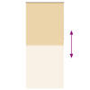 vidaXL Tenda a rullo oscurante 84,4x230 cm Tessuto Larghezza 80 cm beige - Image 8 of 16