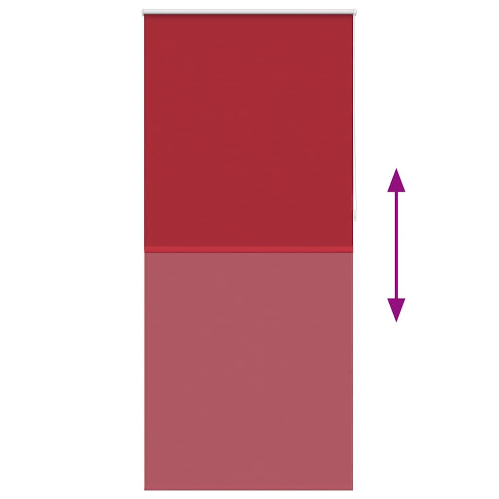 vidaXL Tenda a Rullo Oscurante 100% Poliestere 80 x 230 cm Rosso - Image 24 of 48