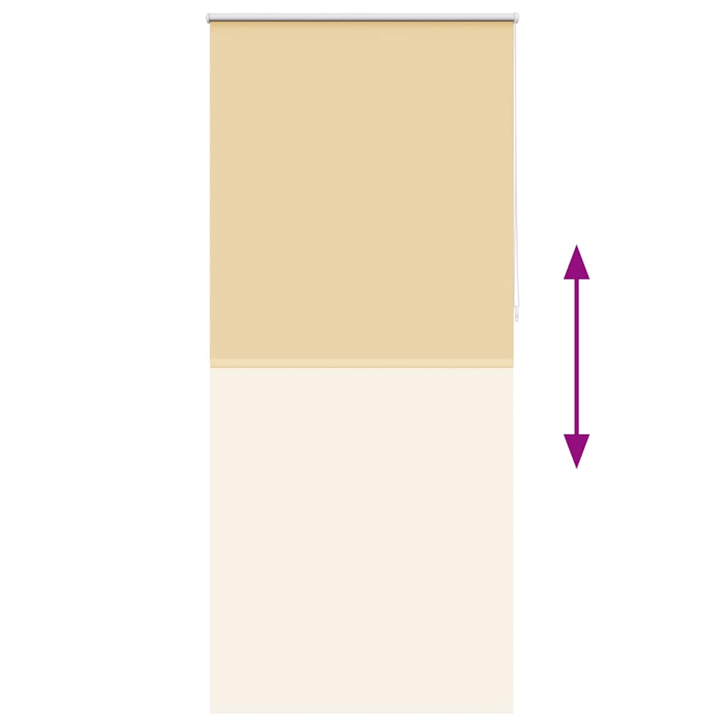vidaXL Tenda a rullo oscurante 104,4x230 cm Tessuto Larghezza 100 cm beige - Image 8 of 16