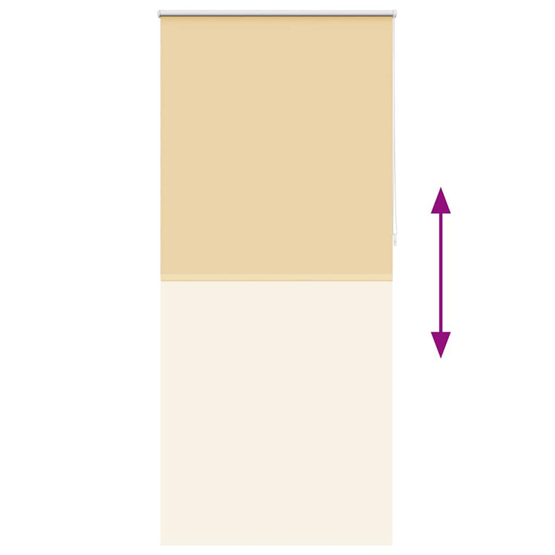 vidaXL Tenda a rullo oscurante 104,4x230 cm Tessuto Larghezza 100 cm beige - Image 8 of 16