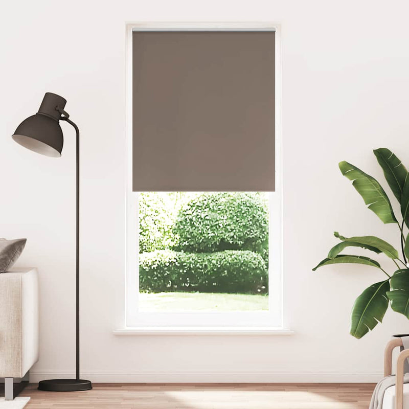 vidaXL Tenda a rullo oscurante 104,4x230 cm Tessuto Larghezza 100 cm caffè - Image 1 of 16