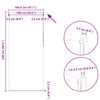 vidaXL Tenda a rullo oscurante 104,4x230 cm Tessuto Larghezza 100 cm nero - Image 16 of 16
