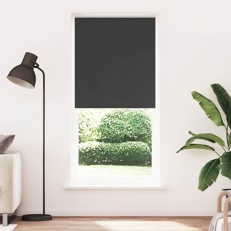 vidaXL Tenda a rullo oscurante 104,4x230 cm Tessuto Larghezza 100 cm nero - Image 1 of 16