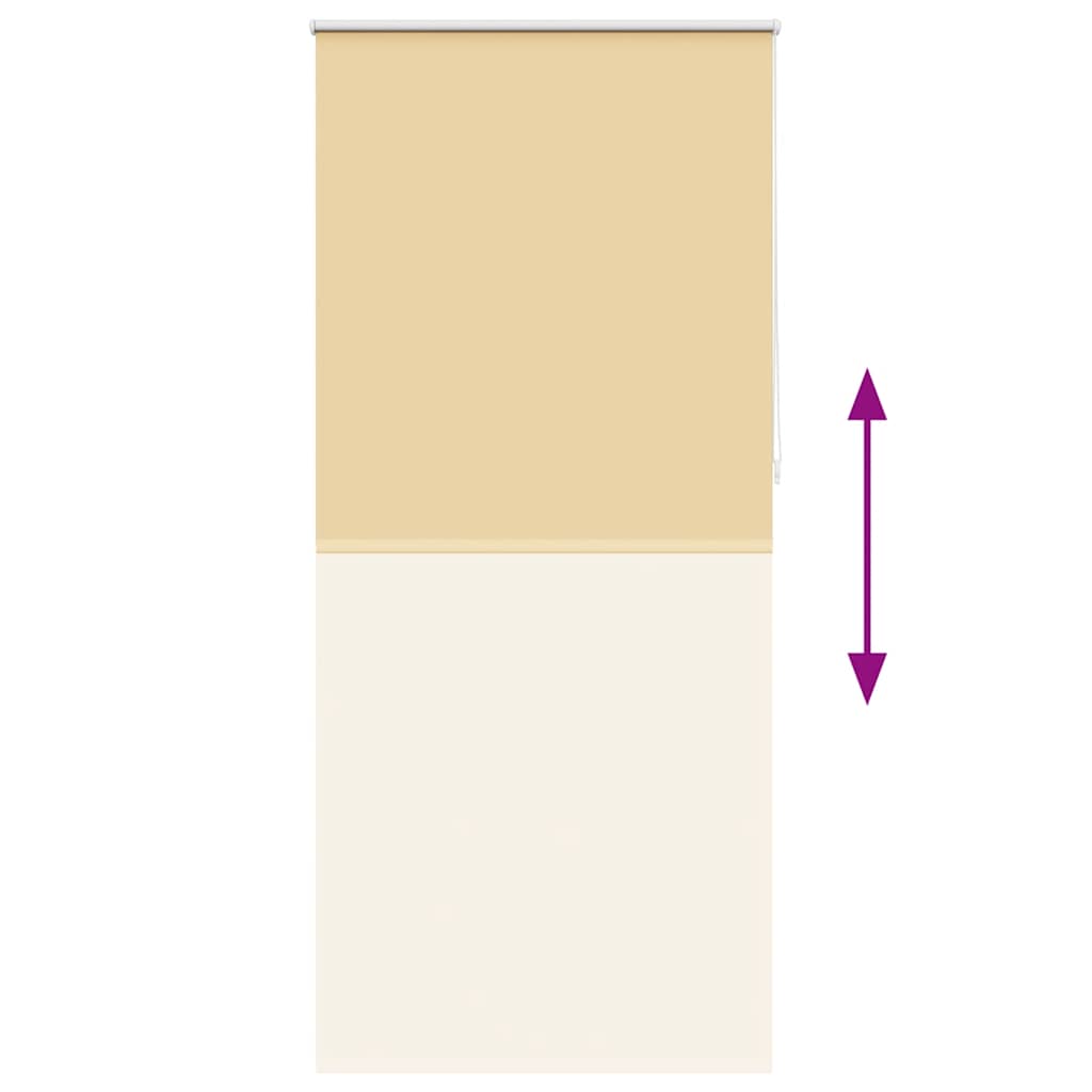 vidaXL Tenda a Rullo Oscurante 100% Poliestere con Rivestimento Termico 120 x 230 cm Beige - Image 32 of 64
