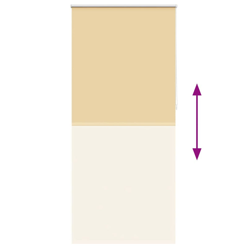 vidaXL Tenda a Rullo Oscurante 100% Poliestere con Rivestimento Termico 120 x 230 cm Beige - Image 32 of 64