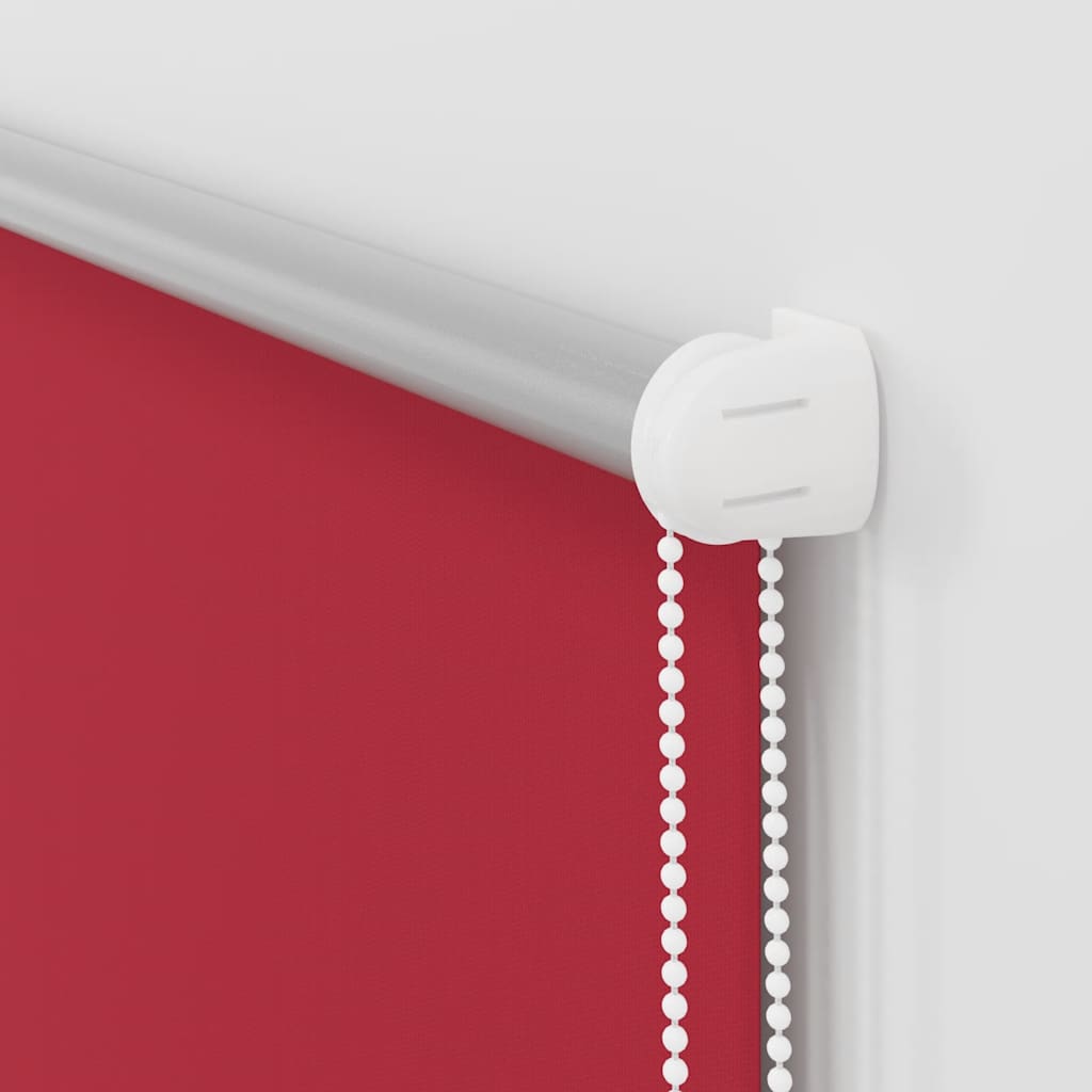 vidaXL Tenda a rullo oscurante 124,4x230 cm Tessuto Larghezza 120 cm rosso - Image 10 of 16