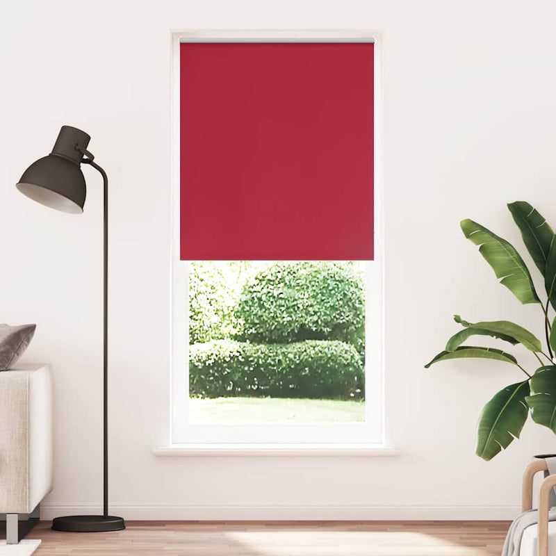 vidaXL Tenda a rullo oscurante 124,4x230 cm Tessuto Larghezza 120 cm rosso - Image 1 of 16
