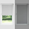 vidaXL Tenda a rullo oscurante 124,4x230 cm Tessuto Larghezza 120 cm nero - Image 7 of 16