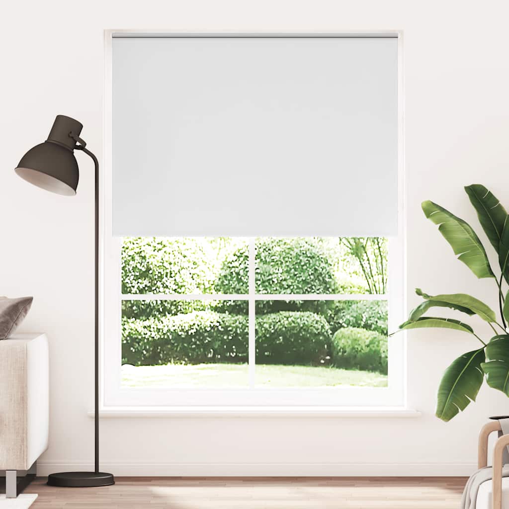 vidaXL Tenda a Rullo Oscurante 100% Poliestere 100 x 230 cm Bianco - Image 4 of 80