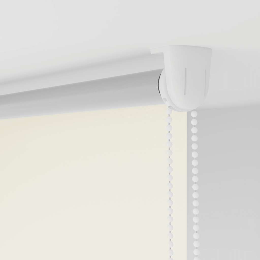 vidaXL Tenda a rullo oscurante 144,4x230 cm Tessuto Larghezza 140 cm bianco sporco - Image 12 of 17