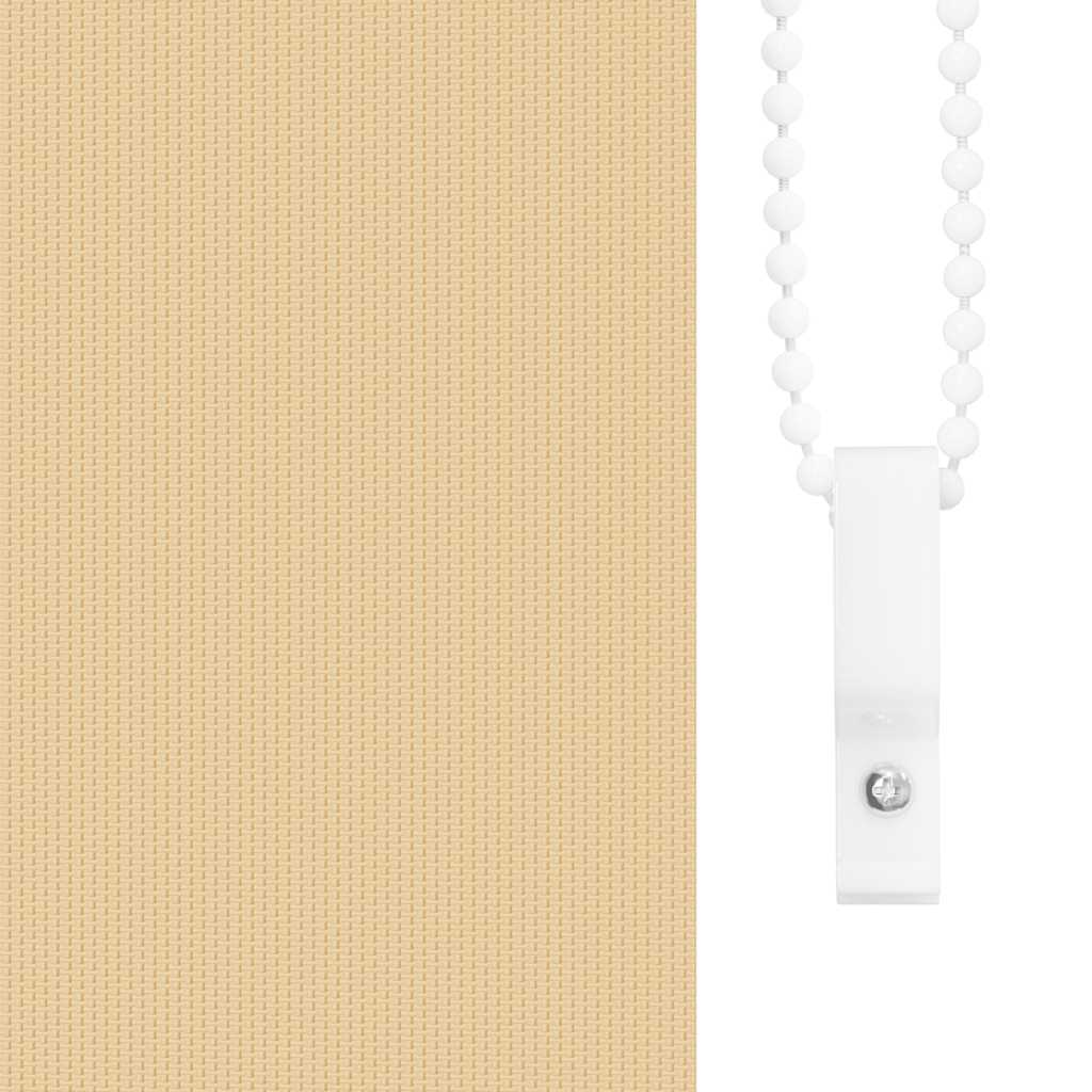 vidaXL Tenda a rullo oscurante 100% Poliestere 140x230 cm Beige - Image 26 of 48