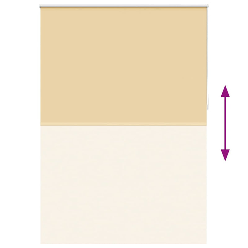 vidaXL Tenda a Rullo Oscurante 100% Poliestere con Rivestimento Termico 120 x 230 cm Beige - Image 30 of 64