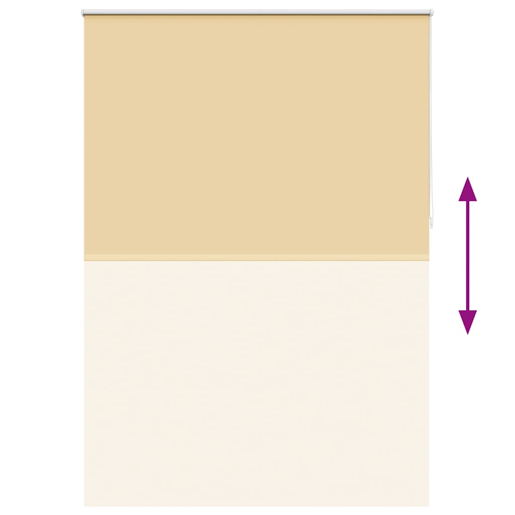 vidaXL Tenda a rullo oscurante 100% Poliestere 140x230 cm Beige - Image 22 of 48