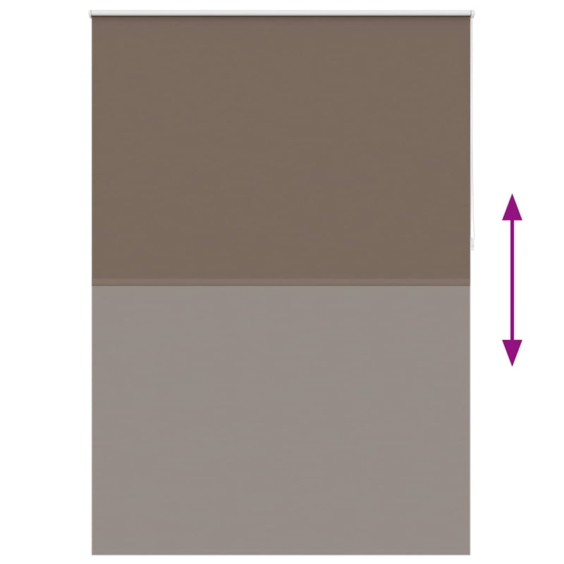vidaXL Tenda a rullo oscurante 164,4x230 cm Tessuto Larghezza 160 cm caffè - Image 8 of 16