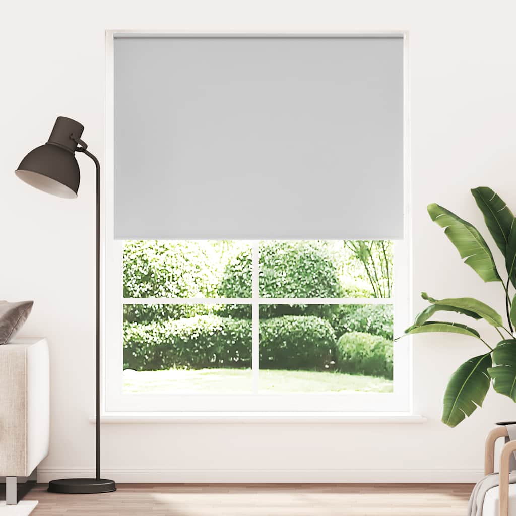 vidaXL Tenda a rullo oscurante 164,4x230 cm Tessuto Larghezza 160 cm grigio - Image 1 of 16