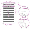 Elegant White Zebra Roller Blind - 50x100 cm - Image 12 of 12