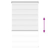 Elegant White Zebra Roller Blind - 50x100 cm - Image 4 of 12