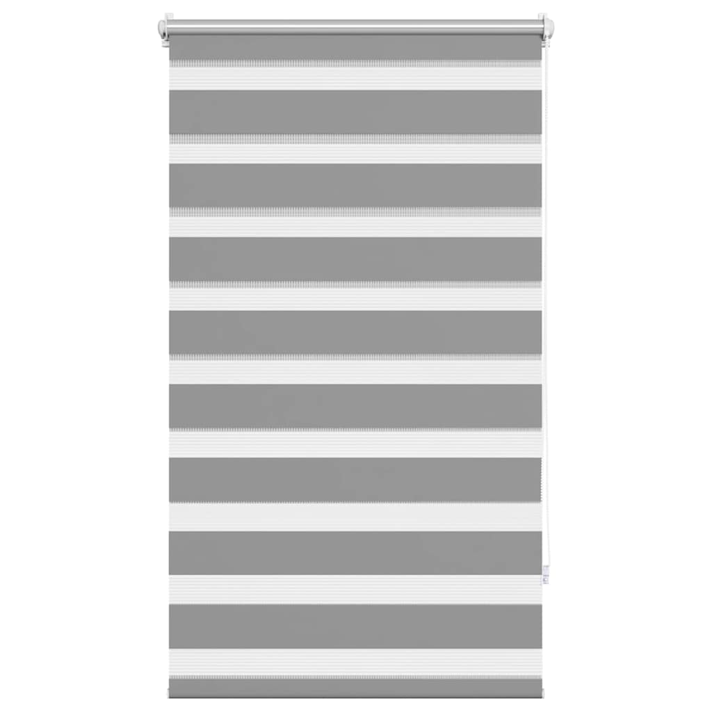 vidaXL Tenda a rullo zebra 70,9x120 cm Tessuto Larghezza 66,7 cm grigio - Image 2 of 12
