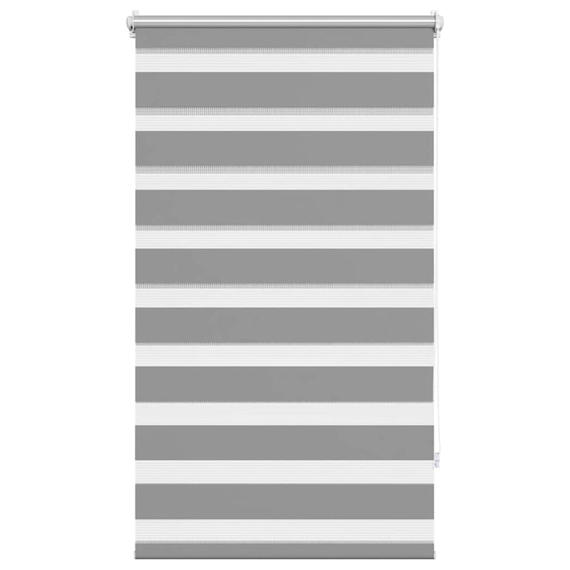 vidaXL Tenda a rullo zebra 70,9x120 cm Tessuto Larghezza 66,7 cm grigio - Image 2 of 12