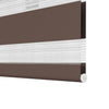 vidaXL Tenda a rullo zebrata 70,9x120 cm Tessuto Larghezza 66,7 cm caffè - Image 9 of 12