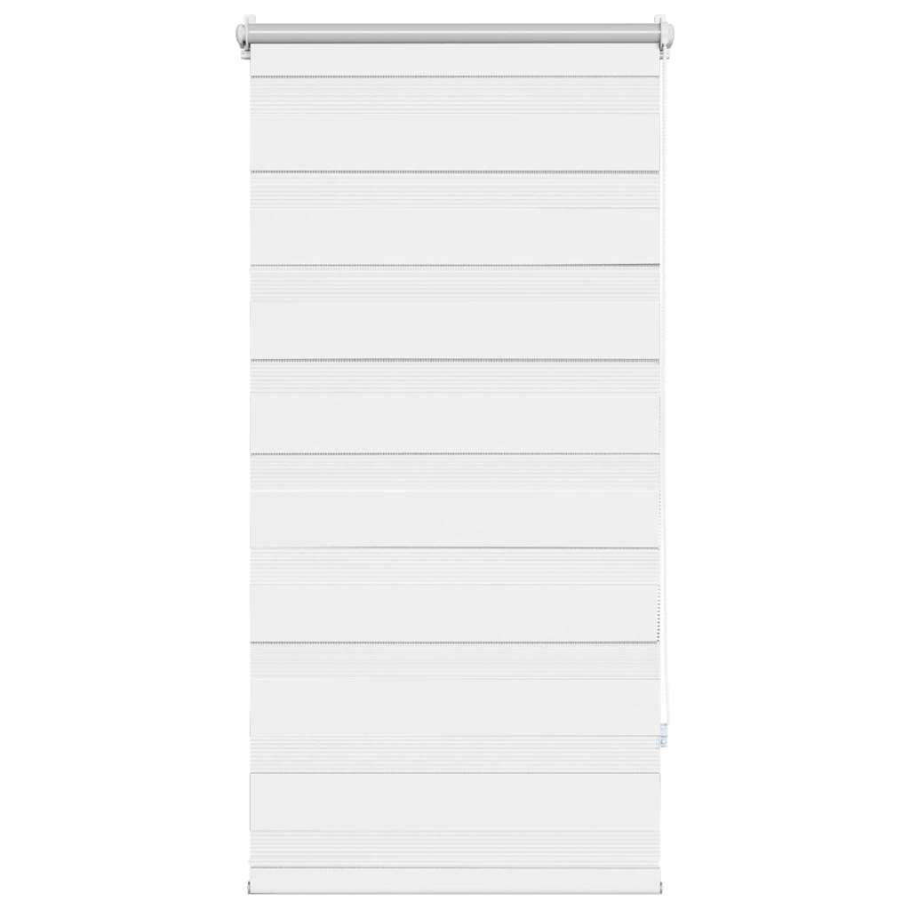 vidaXL Tenda a Rullo Zebra Bianca 80 x 150 cm - Controllo Luce Elegante - Image 4 of 24