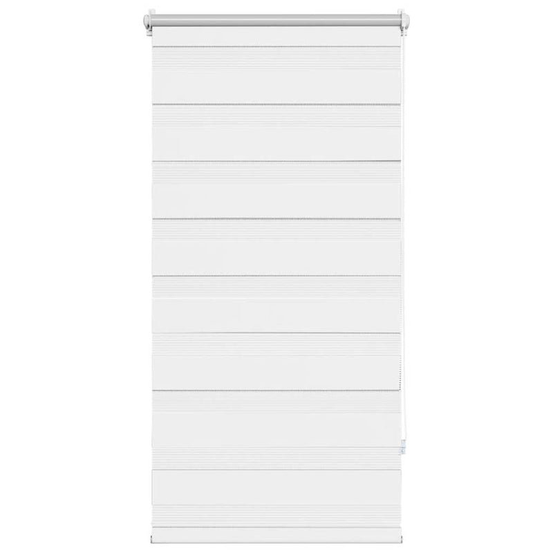 vidaXL Tenda a Rullo Zebra Bianca 80 x 150 cm - Controllo Luce Elegante - Image 4 of 24