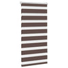 vidaXL Tenda a rullo zebrata 100% Poliestere 80x150 cm Caffè - Image 7 of 36