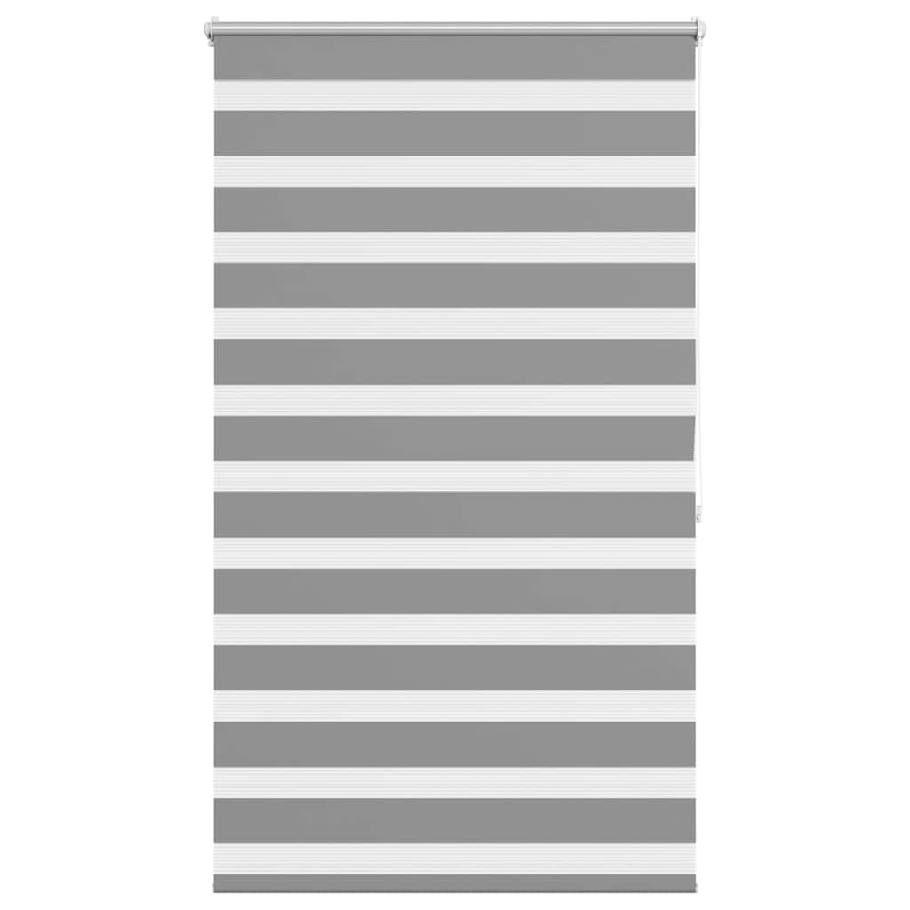 vidaXL Tenda a rullo zebra 80,9x175 cm Tessuto Larghezza 76,7 cm grigio - Image 2 of 12