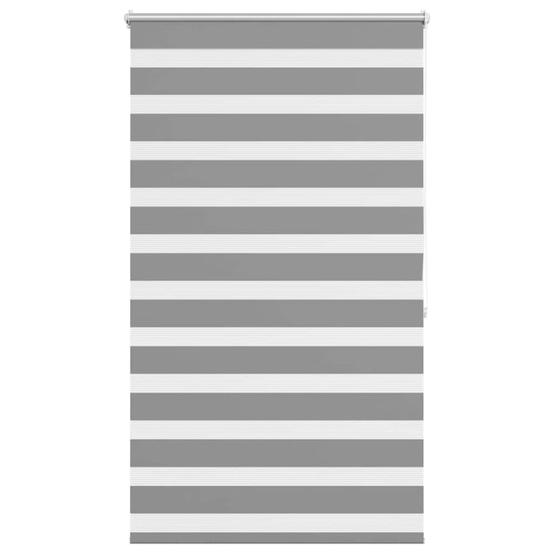 vidaXL Tenda a rullo zebra 80,9x175 cm Tessuto Larghezza 76,7 cm grigio - Image 2 of 12