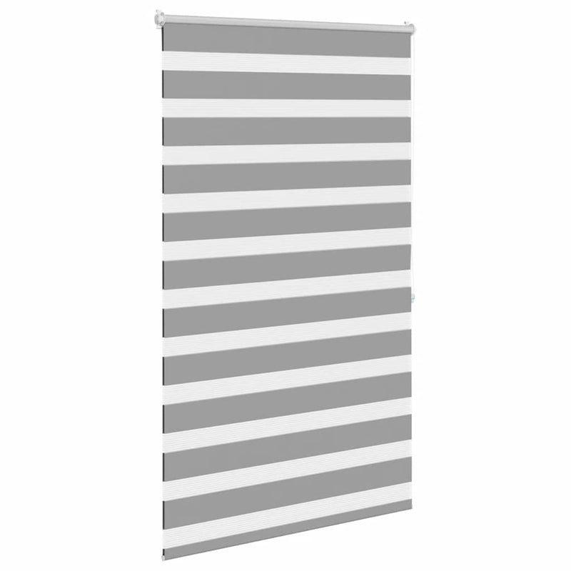 vidaXL Tenda a rullo zebra 80,9x175 cm Tessuto Larghezza 76,7 cm grigio - Image 3 of 12