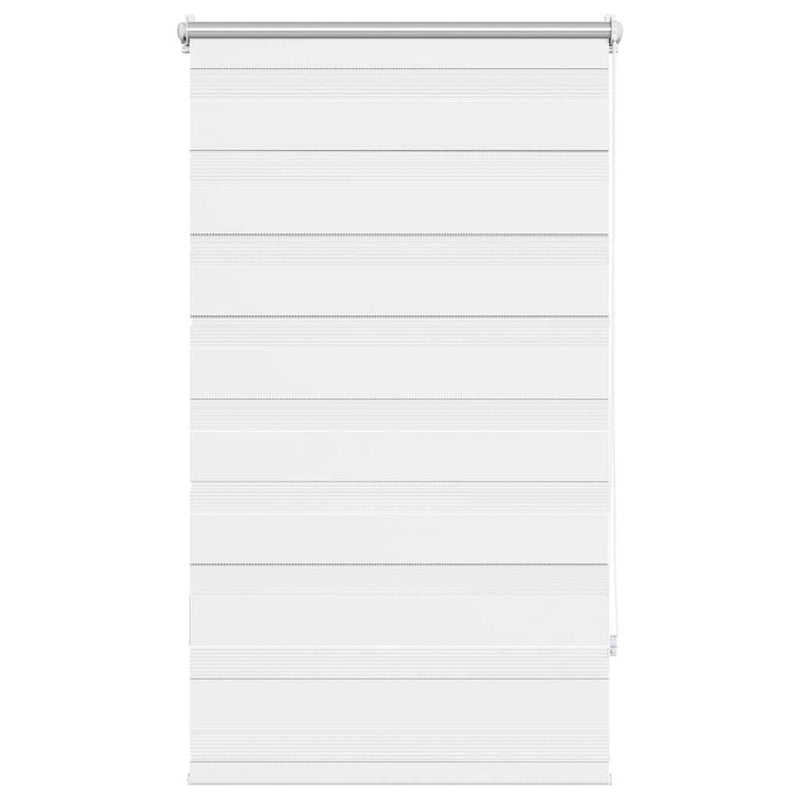 vidaXL Tenda a Rullo Zebra Bianca 80 x 150 cm - Controllo Luce Elegante - Image 3 of 24