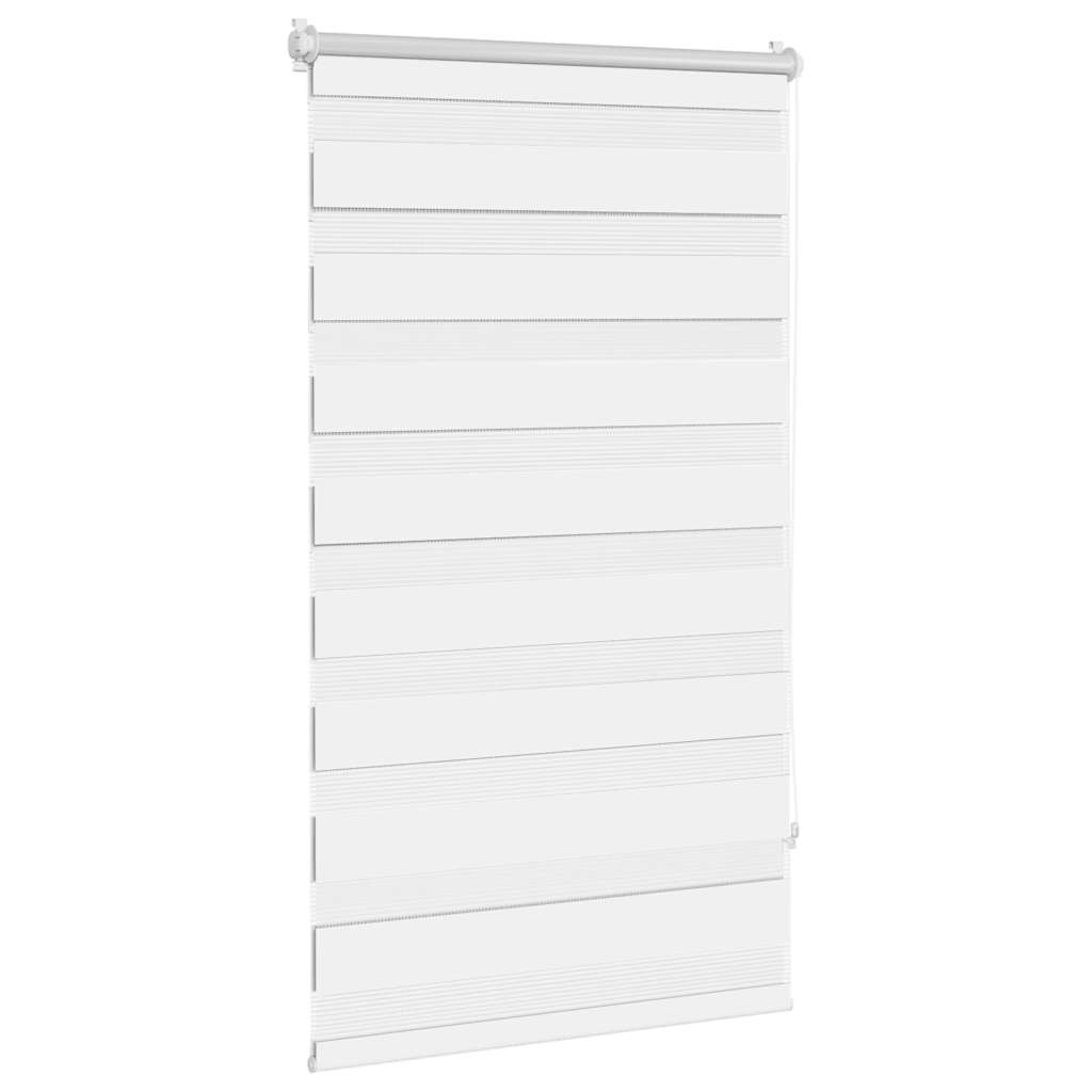 vidaXL Tenda a Rullo Zebra Bianca 80 x 150 cm - Controllo Luce Elegante - Image 6 of 24