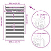 vidaXL Tenda a Rullo Zebra Bianca 80 x 150 cm - Controllo Luce Elegante - Image 23 of 24