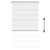 vidaXL Tenda a Rullo Zebra Bianca 80 x 150 cm - Controllo Luce Elegante - Image 8 of 24