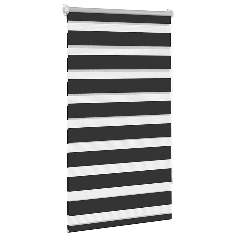 vidaXL Tenda a rullo zebra 90,9x150 cm Tessuto Larghezza 86,7 cm nero - Image 3 of 12