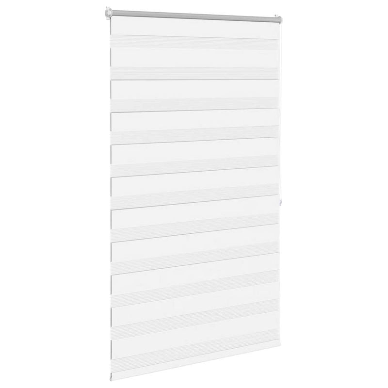 vidaXL Tenda a rullo zebrata 100,9x175 cm Larghezza tessuto 96,7 cm bianco - Image 3 of 12