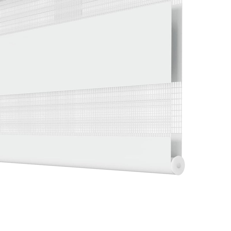 vidaXL Tenda a rullo zebrata 100,9x175 cm Larghezza tessuto 96,7 cm bianco - Image 9 of 12