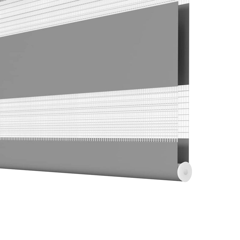 Tenda a Rullo Zebra vidaXL Grigia 100x175 cm - Doppio Strato Filtrante - Image 9 of 12