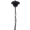 vidaXL Lampadario in Cristallo Artificiale 5 Lampadine 38 x 45 cm Nero - Image 5 of 6